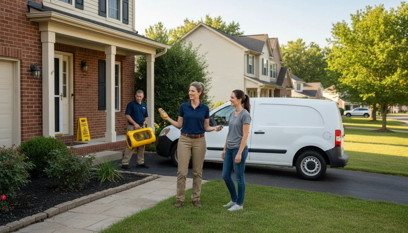 Residential water damage restoration in Kokomo, MS